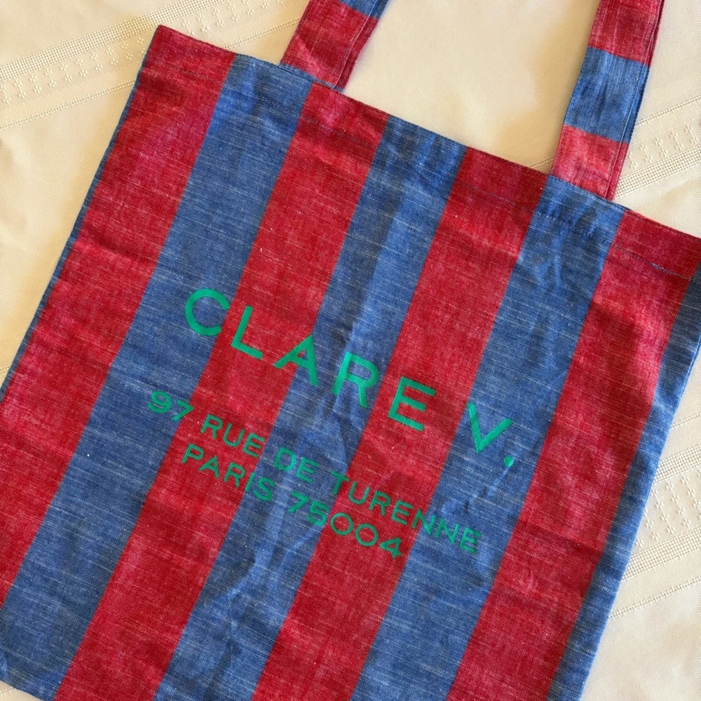 Clare V *rare* Paris Store Striped Tote